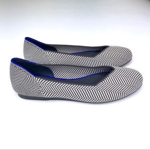 Rothy’s Grey Herringbone Flats Retired